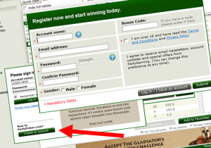 Auf "Create Account" klicken und Benutzer registrieren.